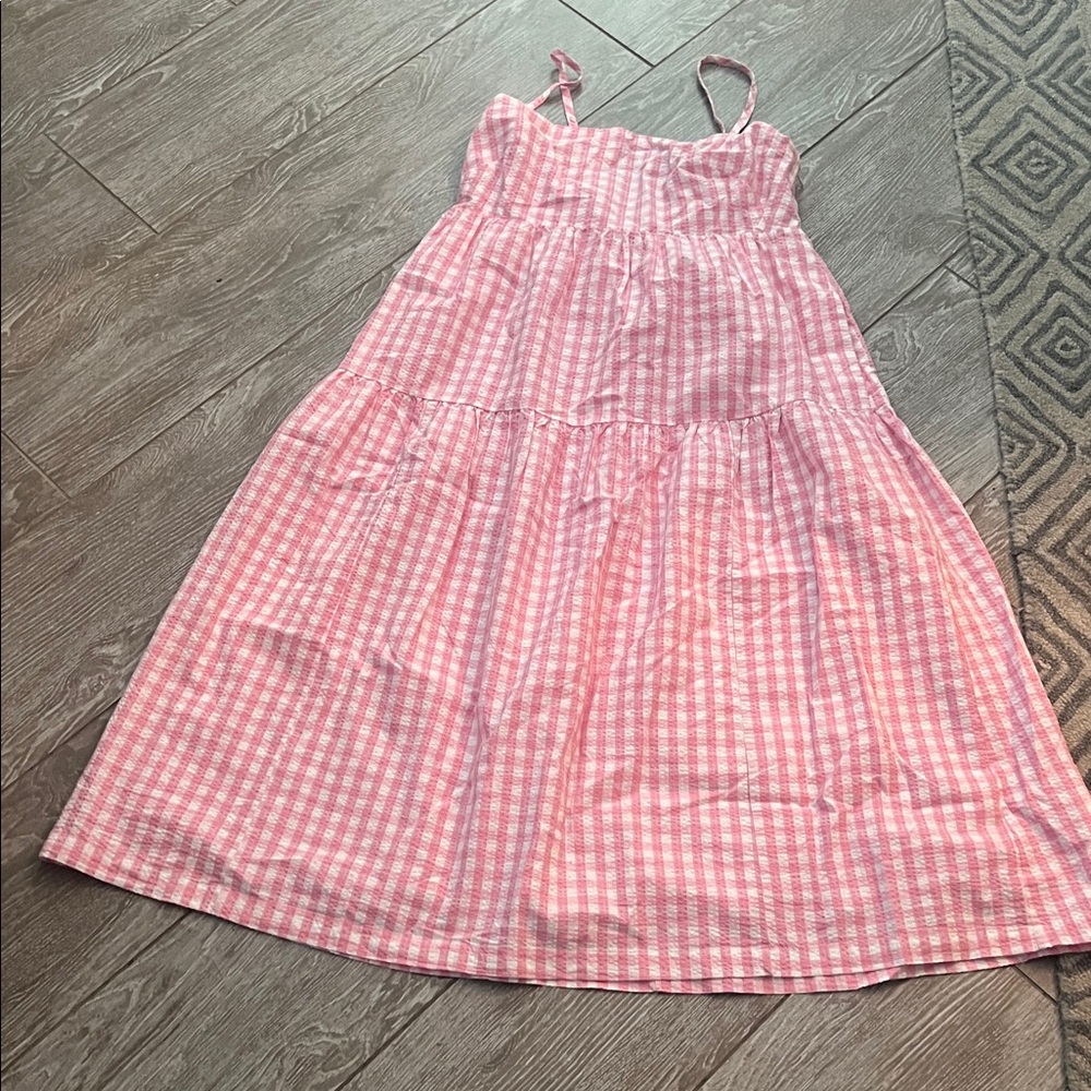 Pink Gingham Sundress